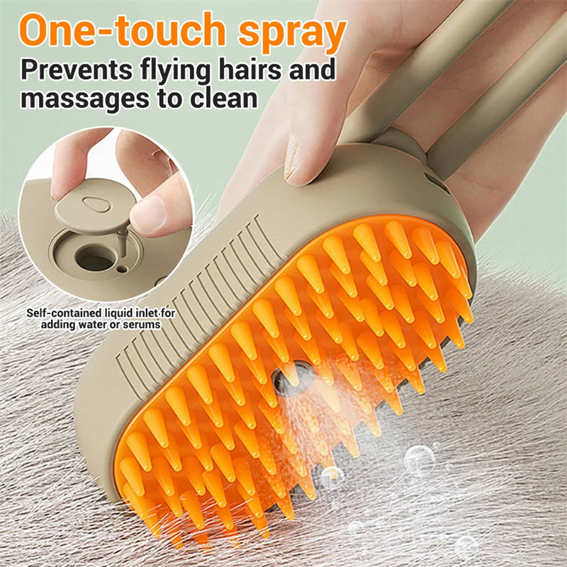 Cat Steam Brush Steamy Dog Brush 3 In 1 Electric Spray Cat Hair Brushes For Massage Pet Grooming Comb Hair Removal Combs Pet Products (Deactivated as recommended by ZCT)